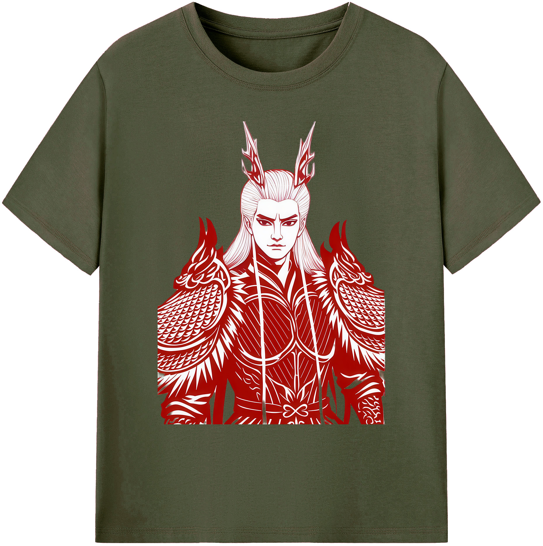 （画像用） Ne Zha 2 ナタ 魔童の大暴れ 綿100％ メンズ半袖Tシャツ｜肌触りやわらか＆通気性